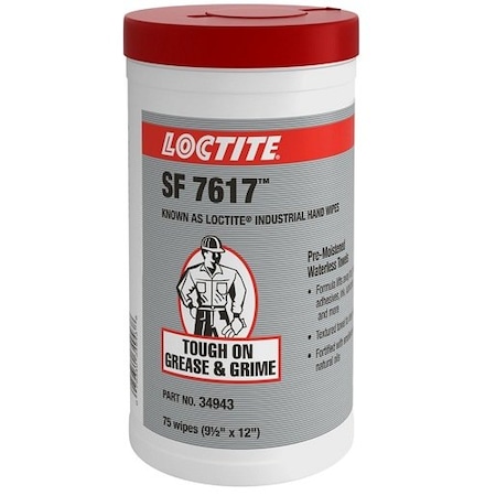 Henkel Specialty Purpose Hand Cleaner, Industrial, Bucket, Cloth Impregnated with Liquid SF 7617 75 CNT PER TUB IDH 337637